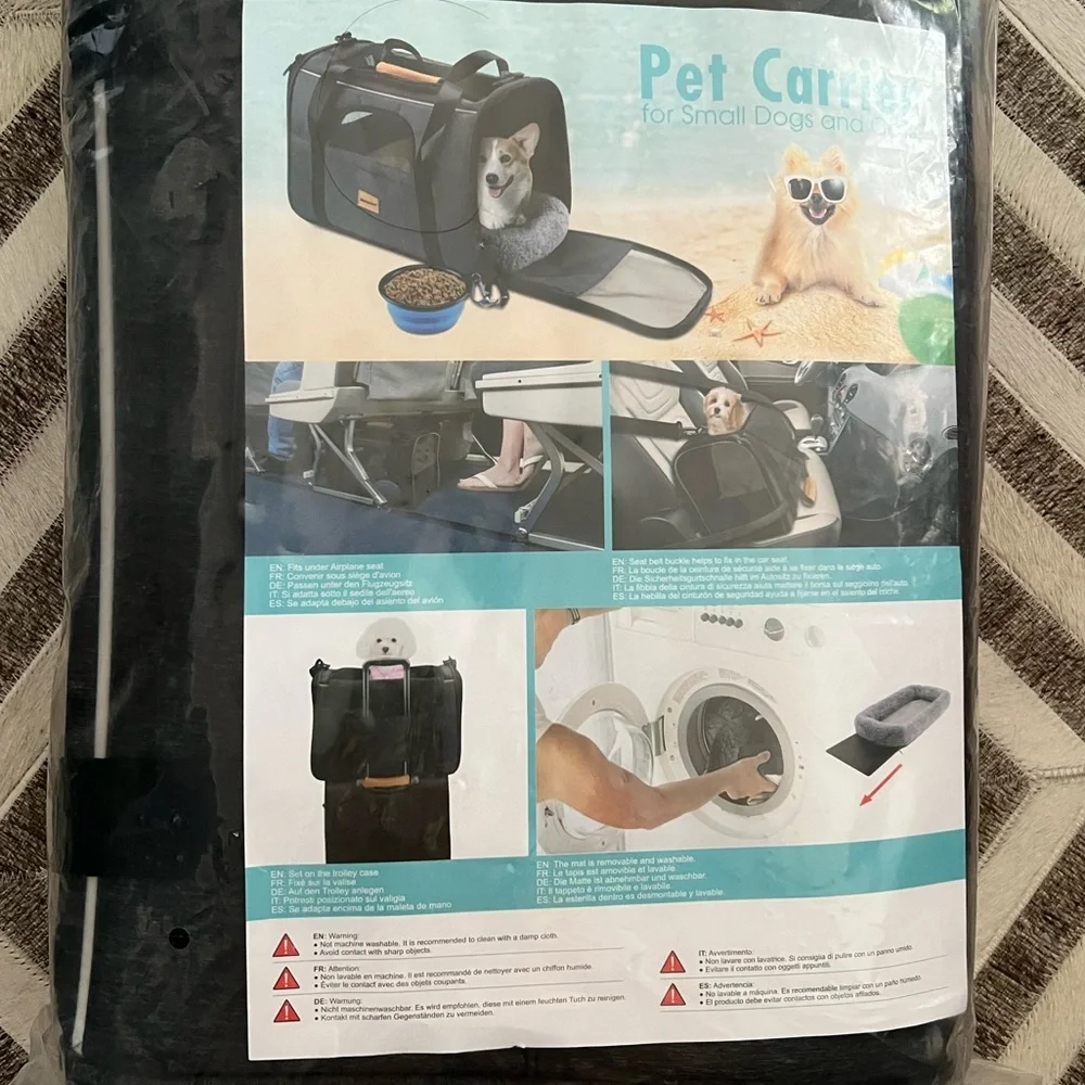 Pet Travel Carrier Bag Airline Approved